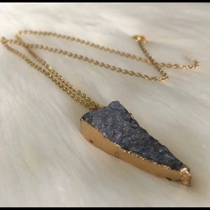 Natural Druzy Agate Necklace